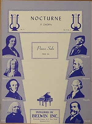 Seller image for Nocturne (piano solo) for sale by Faith In Print