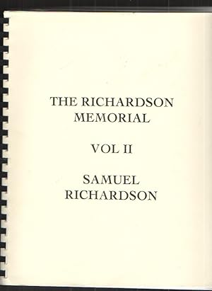 The Richardson Memorial, Volume II - Samuel Richardson