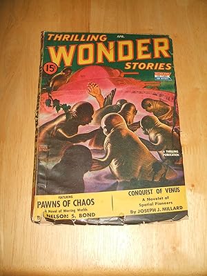 Image du vendeur pour Thrilling Wonder Stories April 1943 // The Photos in this listing are of the magazine that is offered for sale mis en vente par biblioboy