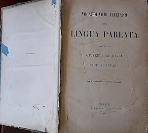 Imagen del vendedor de Vocabolario italiano della lingua parlata a la venta por librisaggi