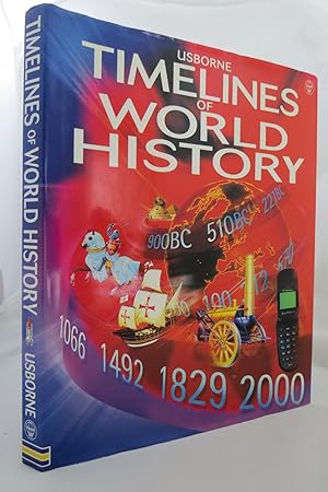 USBORNE TIMELINES OF WORLD HISTORY (DJ is protected by a clear, acid-free mylar cover)