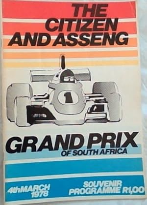 The Citizen and Asseng Grand Prix of South Africa. 4th March 1978. Souvenir Programme