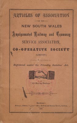 Image du vendeur pour Co-Operative Society (Limited): Articles of Association. . mis en vente par Berkelouw Rare Books