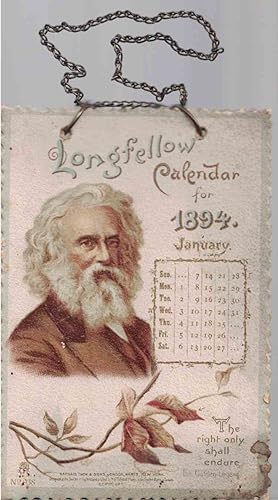 Seller image for 1894 Longfellow Calendar for sale by Crossroad Books