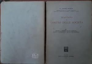 Imagen del vendedor de Trattato del diritto delle societa' Volume III a la venta por librisaggi