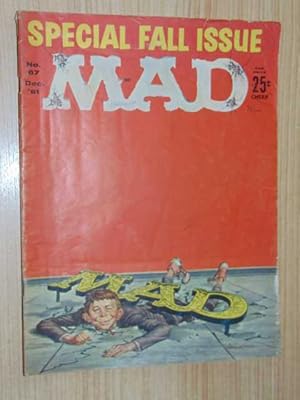 Mad No. 67 December 1961 Very Good Minus 3.5 Condition Off White Pages