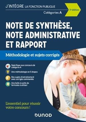 note de synthèse, note administrative et rapport (édition 2021)