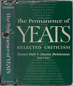 Imagen del vendedor de The Permanence of Yeats: Selected Criticism a la venta por Between the Covers-Rare Books, Inc. ABAA