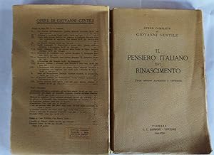 Seller image for Il pensiero italiano del rinascimento for sale by librisaggi