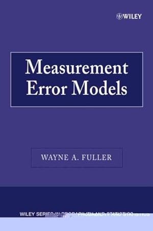 Imagen del vendedor de Measurement Error Models a la venta por GreatBookPrices
