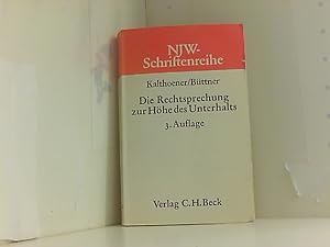 Seller image for Die Rechtsprechung zur Hhe des Unterhalts for sale by Book Broker