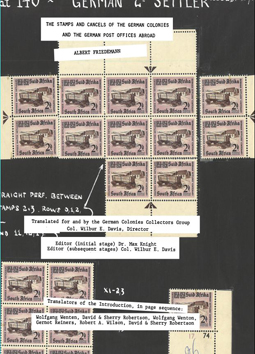 The Stamps and Cancels of the German Colonies and the German Post Offices Abroad