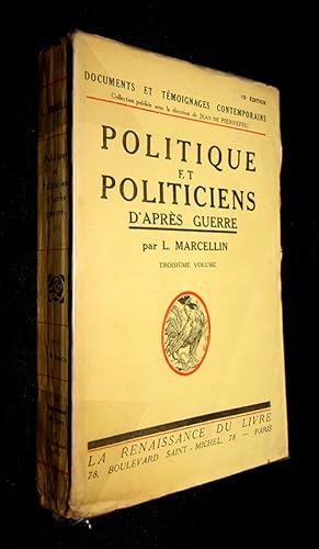 Seller image for Politique et politiciens d'aprs-guerre for sale by Abraxas-libris