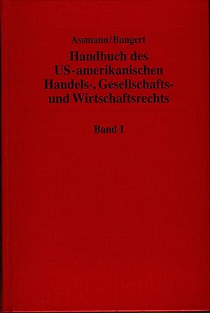 Imagen del vendedor de Handbuch des US-amerikanischen Handels-, Gesellschafts- und Wirtschaftsrechts a la venta por avelibro OHG