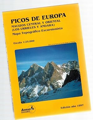 Immagine del venditore per Picos de Europa. macizos central y oriental (Los Urrieles y Andara, mapa topogrfico excursionista) venduto da Librera Dilogo