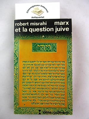 Bild des Verkufers fr Marx et la question juive. zum Verkauf von Chiemgauer Internet Antiquariat GbR