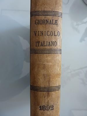 GIORNALE VINICOLO ITALIANO COMMERCIALE, INDUSTRIALE E TECNICO Diretto da OTTAVIO OTTAVI Anno XVII...