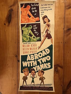 Seller image for Abroad with Two Yanks Insert 1944 William Bendix, Helen Walker for sale by AcornBooksNH