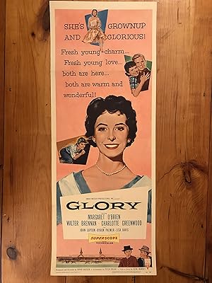Imagen del vendedor de Glory Insert 1956 Margaret O'Brien, Walter Brennan a la venta por AcornBooksNH