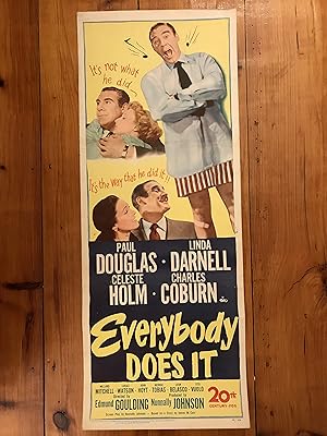 Imagen del vendedor de Everybody Does It Insert 1949 Paul Douglas, Linda Darnell a la venta por AcornBooksNH