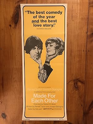 Immagine del venditore per Made for Each Other Insert 1971 Rene Taylor, Joseph Bologna venduto da AcornBooksNH