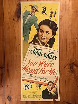Seller image for You Were Meant for Me Insert 1948 Ruth Hussey, John Carroll, Vera Ralston for sale by AcornBooksNH
