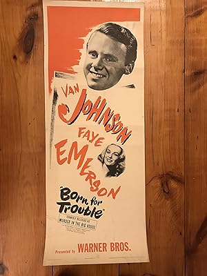 Seller image for Born For Trouble Insert 1945 Faye Emerson, Van Johnson for sale by AcornBooksNH