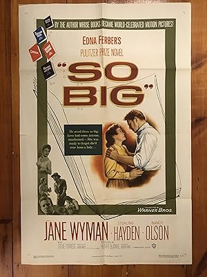 Image du vendeur pour So Big One Sheet 1953 Jane Wyman, Sterling Hayden, Nancy Olson mis en vente par AcornBooksNH