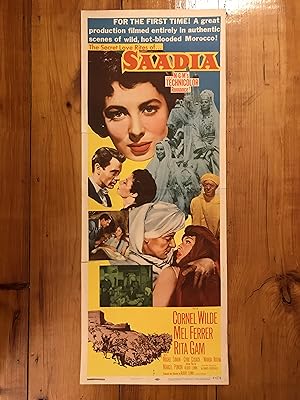 Imagen del vendedor de Saadia Insert 1954 Cornel Wilde, Mel Ferrer a la venta por AcornBooksNH