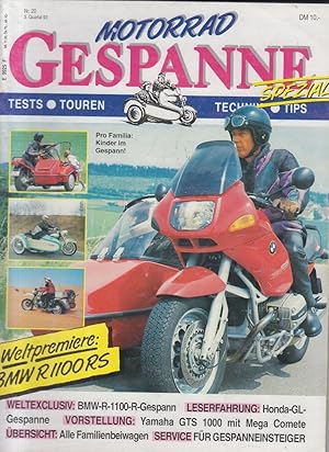 Motorrad Gespanne. Nr. 20, 1993. Spezial. BMW-R-1100-R-Gespann, Honda-GL-Gespanne, Yamaha GTS 100...