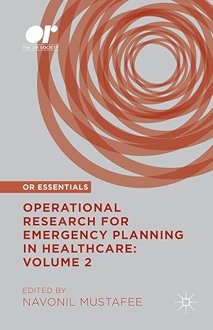 Image du vendeur pour Operational Research for Emergency Planning in Healthcare mis en vente par moluna