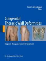 Immagine del venditore per Congenital Thoracic Wall Deformities venduto da moluna