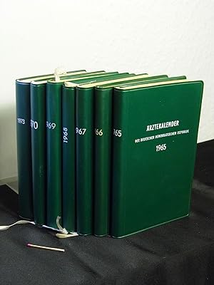 Ärztekalender der Deutschen Demokratischen Republik 1965, 1966, 1967, 1968, 1969, 1970, 1973 (7 B...