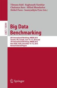 Image du vendeur pour Big Data Benchmarking mis en vente par moluna
