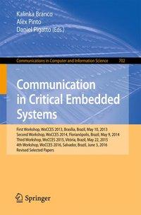 Bild des Verkufers fr Communication in Critical Embedded Systems zum Verkauf von moluna