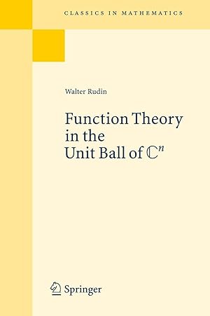 Imagen del vendedor de Function Theory in the Unit Ball of Cn a la venta por moluna