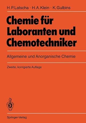 Seller image for Chemie fr Laboranten und Chemotechniker for sale by moluna
