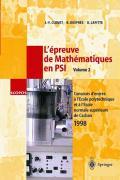 Bild des Verkufers fr L preuve de Mathmatiques en PSI, Volume 2 zum Verkauf von moluna