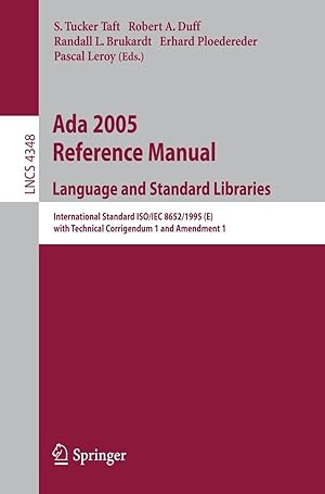 Bild des Verkufers fr Ada 2005 Reference Manual. Language and Standard Libraries zum Verkauf von moluna