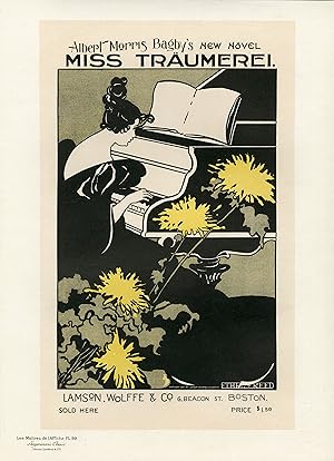 "MISS TRÄUMEREI." Litho Maîtres de l'Affiche Planche n° 99 / Litho de Ethel REED de 1895 / Imp. C...