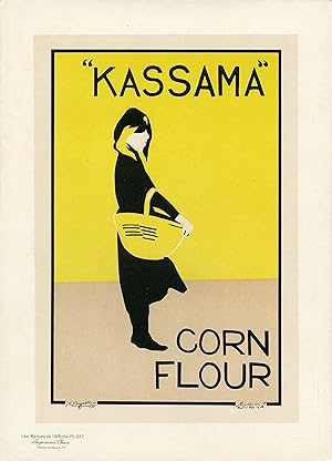 "KASSAMA / CORN FLOUR" Litho Les Maîtres de l'Affiche Planche n° 232 / Litho de J.W. BEGGARSTAFF ...