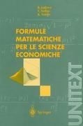 Bild des Verkufers fr Formule matematiche per le scienze economiche zum Verkauf von moluna