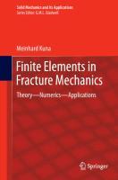 Seller image for Finite Elements in Fracture Mechanics for sale by moluna