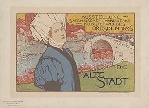 "DIE ALTE STADT / DRESDEN" Litho Les Maîtres de l'Affiche Planche n° 68 / Litho de Otto FISCHER /...