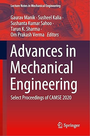 Immagine del venditore per Advances in Mechanical Engineering: Select Proceedings of Camse 2020 venduto da moluna