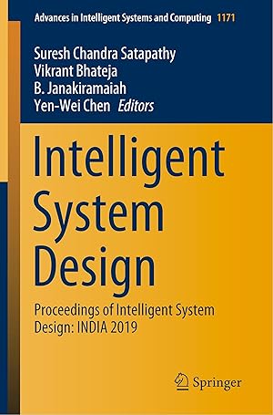 Immagine del venditore per Intelligent System Design: Proceedings of \ intelligent System Design: India 2019 venduto da moluna