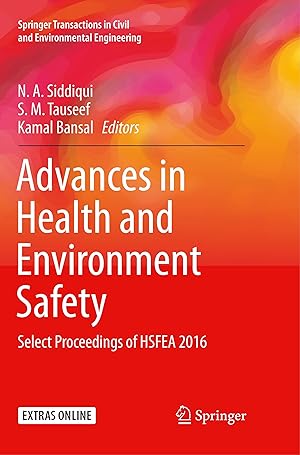 Imagen del vendedor de Advances in Health and Environment Safety: Select Proceedings of Hsfea 2016 a la venta por moluna