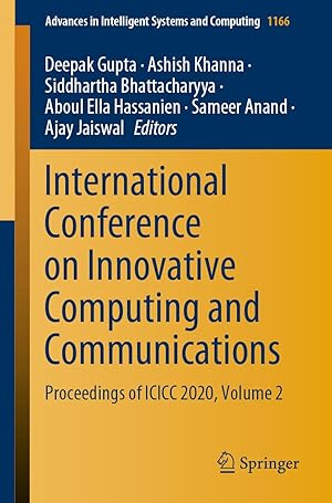 Bild des Verkufers fr International Conference on Innovative Computing and Communications: Proceedings of ICICC 2020, Volume 2 zum Verkauf von moluna