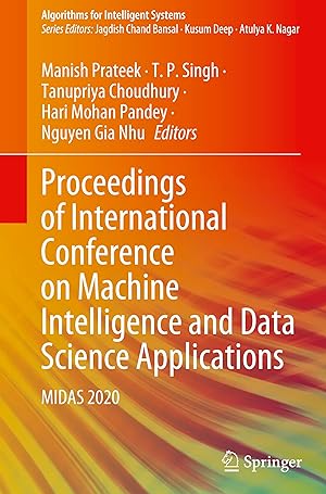 Bild des Verkufers fr Proceedings of International Conference on Machine Intelligence and Data Science Applications zum Verkauf von moluna