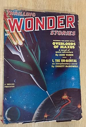 Bild des Verkufers fr Thrilling Wonder Stories February 1951 // The Photos in this listing are of the magazine that is offered for sale zum Verkauf von biblioboy